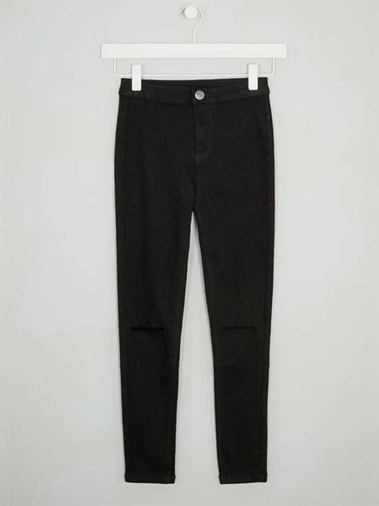 Funky's Plain Ripped Skinny Flex Jeans-9120