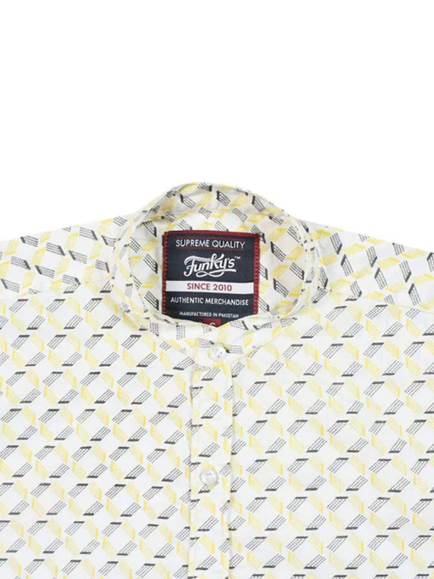 Funky’s Printed Rage YELLOW Lift Shirt-10232