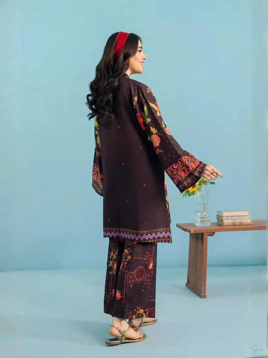 Panache Apparel Dear Summer Silk Lawn Printed Co-Ord Set-Bloom Craft