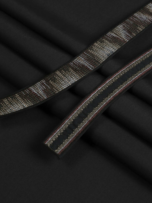 Fabrich Men Wash & Wear Embroidered Unstitched Shalwar Kameez-GTS-FE-018