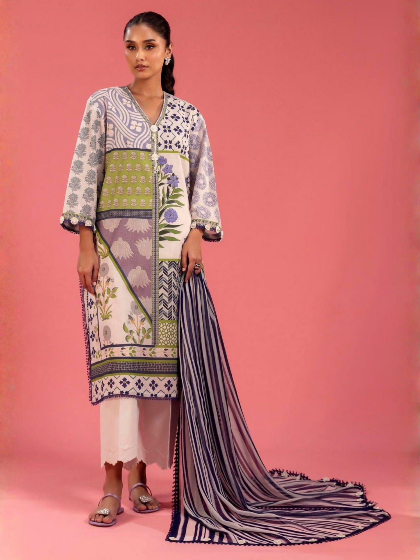 Sana Safinaz Lawn Printed Unstitched 2-Piece Suit-H251-012A-2G