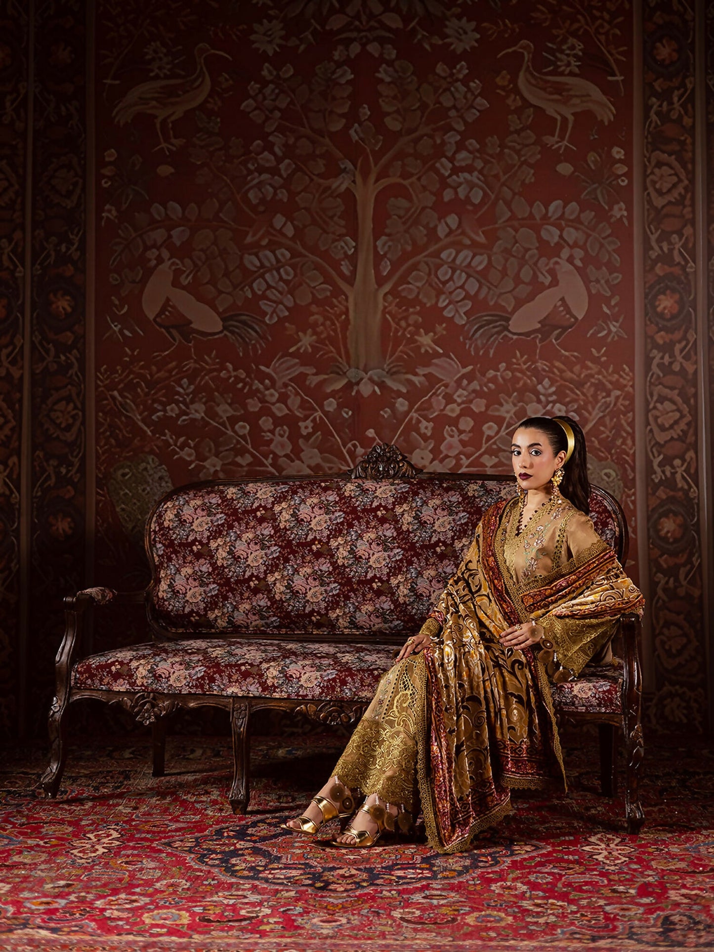 Mahnur Amelia Kotrai Embroidered Stitched 3-Piece Suit–CK-006