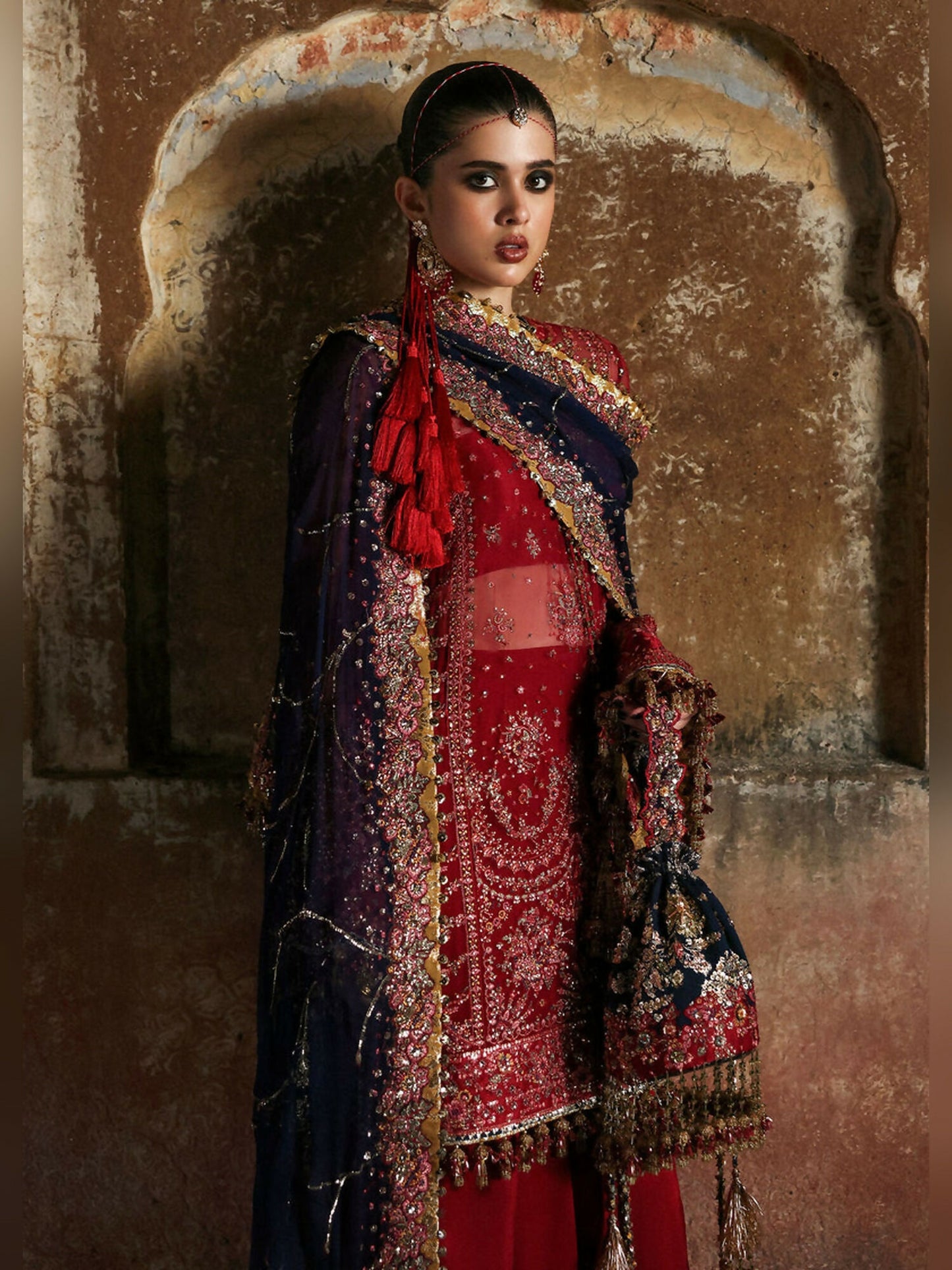 Hussain Rehar Massarat Festive Unstitched'25 Chiffon 3-Piece Suit-Shahrbano