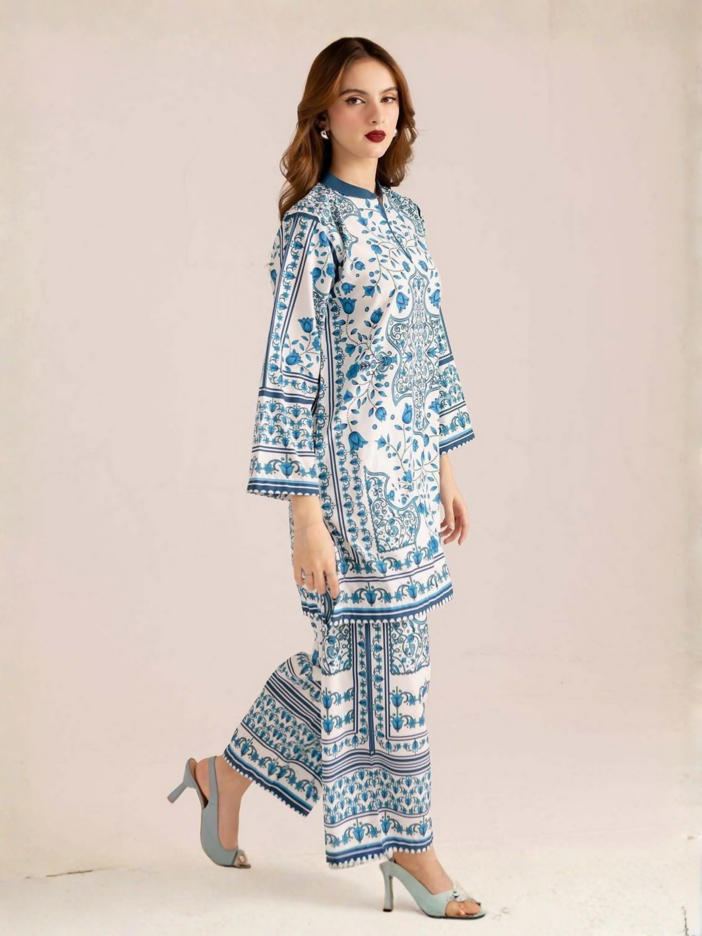 MH Cloth House Poly Lawn Printed Co-Ord Set-Tabeer
