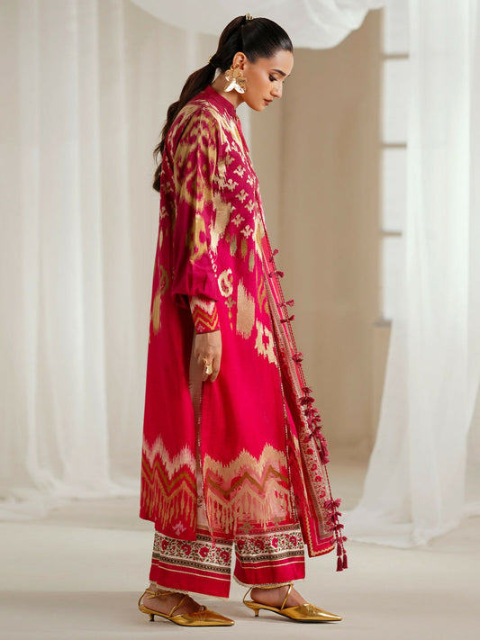 Binilyas Eres Bonita Viscose Embroidered Stitched 3-Piece Suit-1102-A