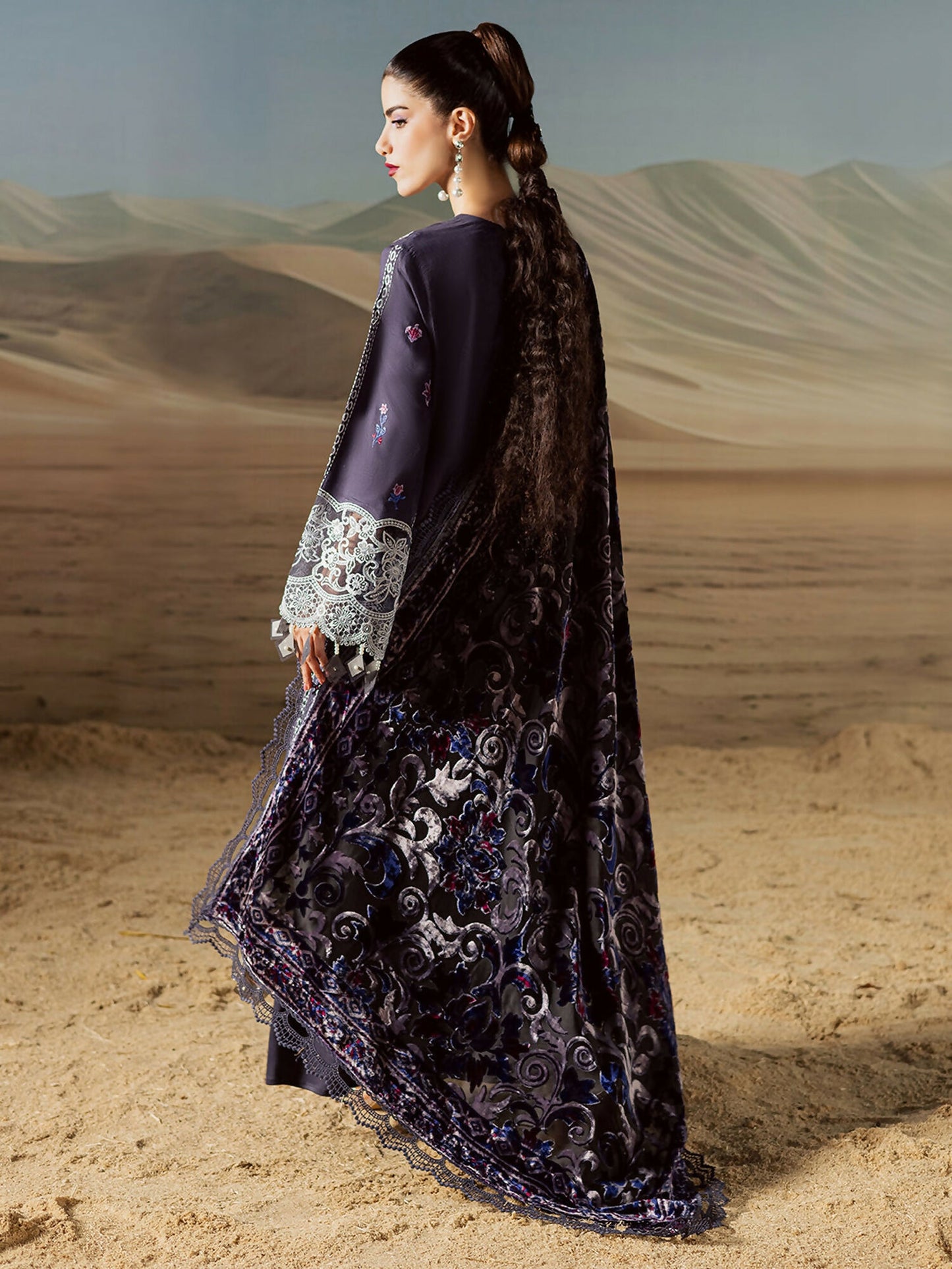 Mahnur Amelia Kotrai Embroidered Stitched 3-Piece Suit-CK-005
