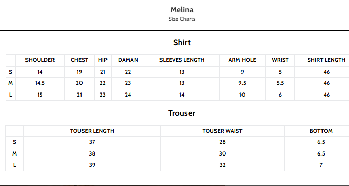 Hemstitch Chiffon Embroidered Stitched 3-Piece Suit-Melina
