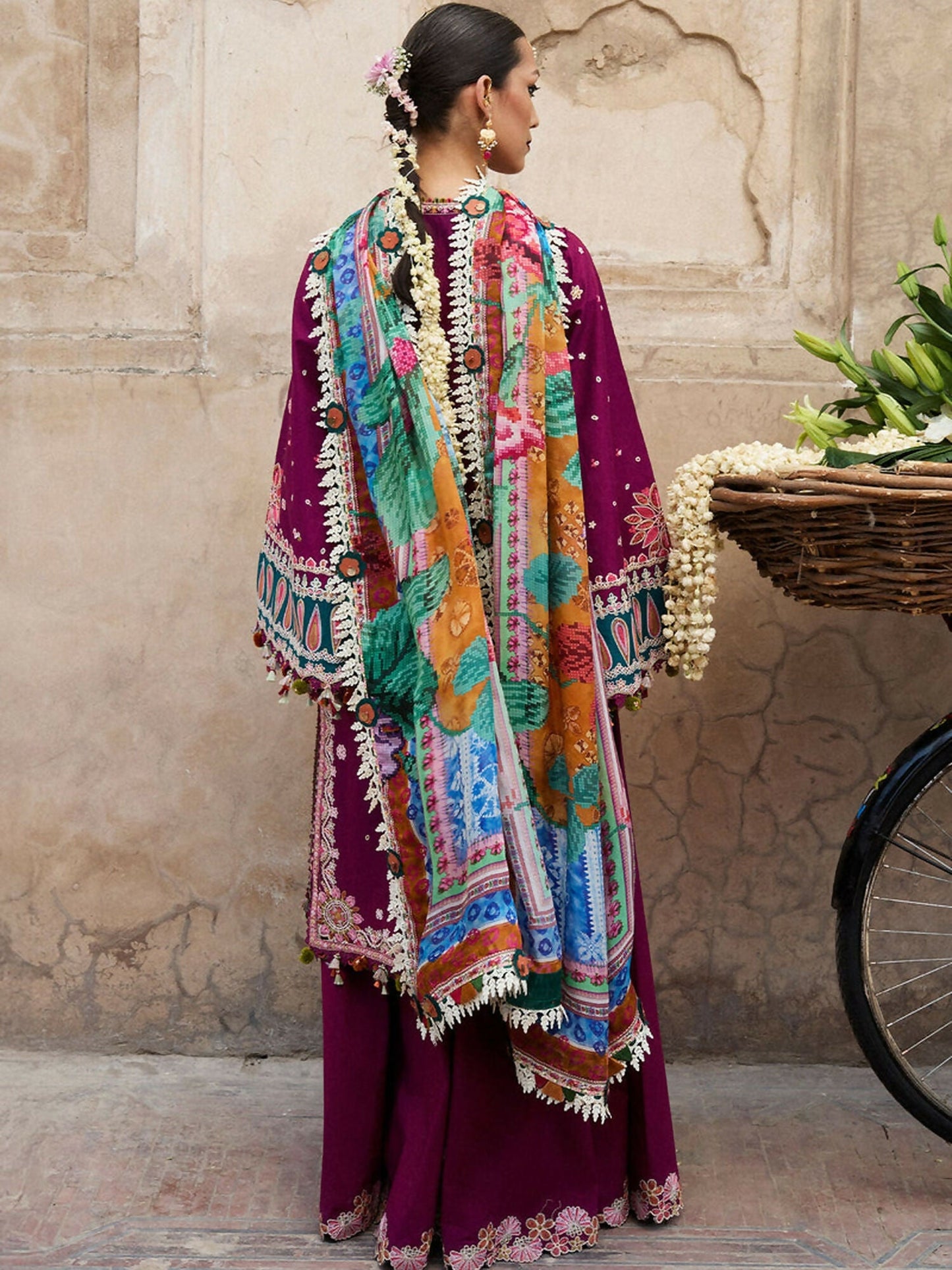 Hussain Rehar Nirmal SS'25 Lawn Embroidered Unstitched 3-Piece Suit-Kahei
