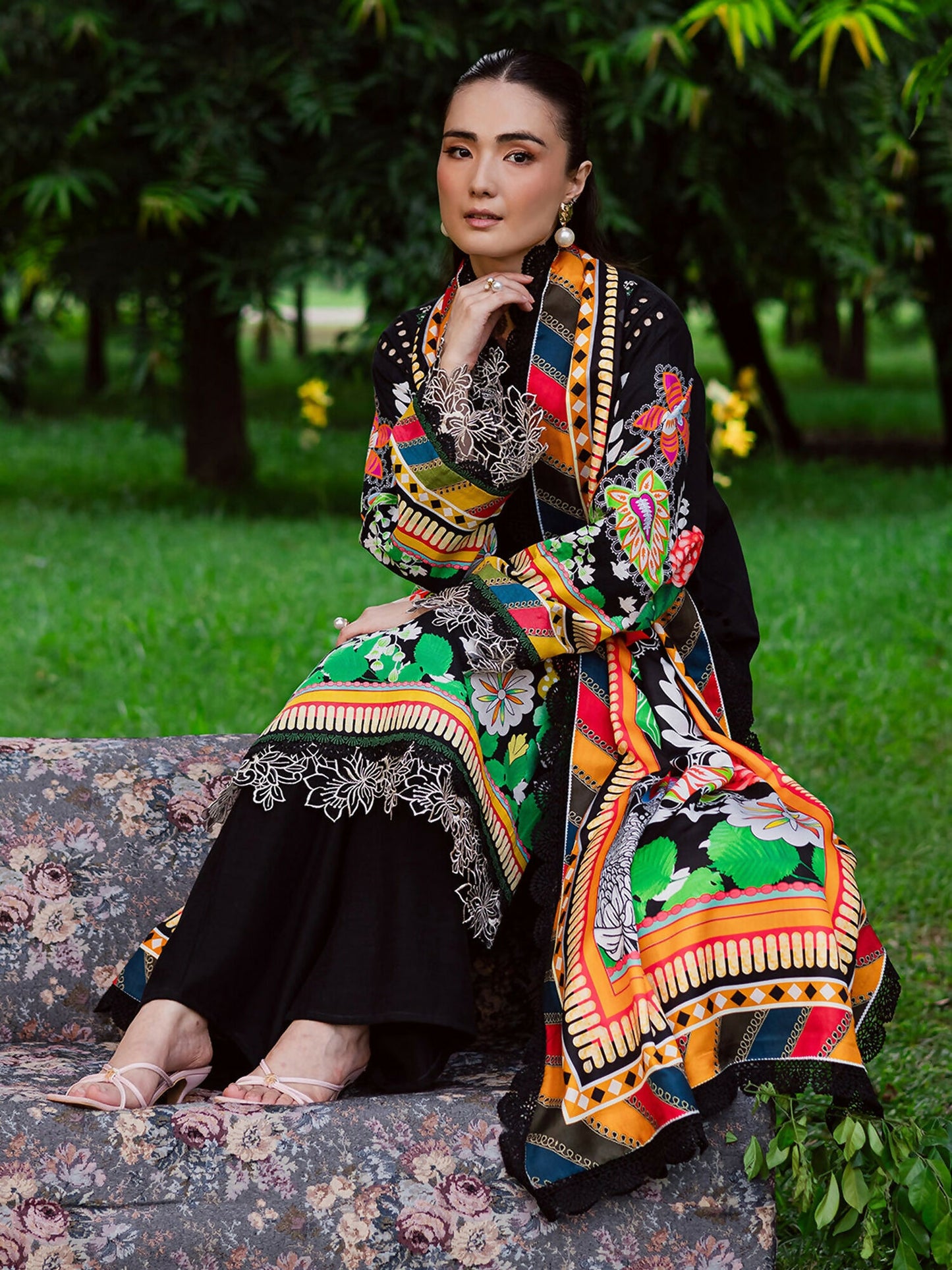 Mahnur Gardenia Khaddar Embroidered Unstitched 3-Piece Suit-GR-06