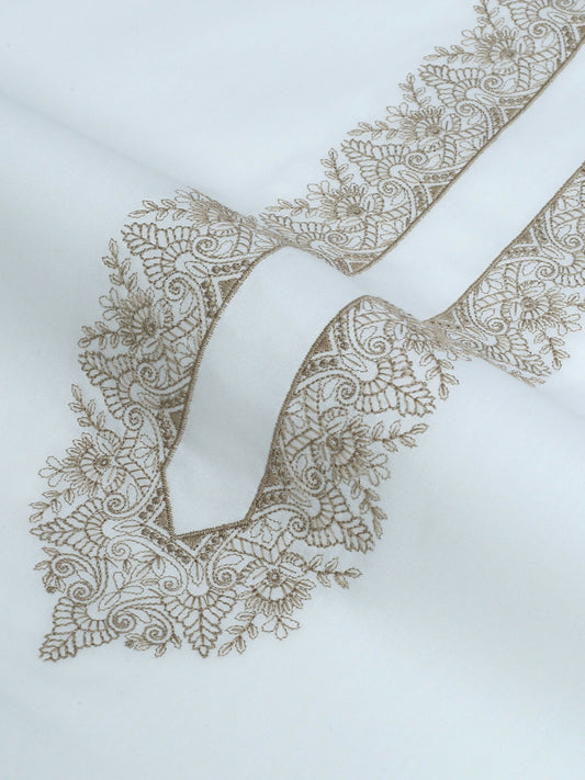 Fabrich Men Embroidered Cotton Unstitched Shalwar Kameez-GTS-CV-001