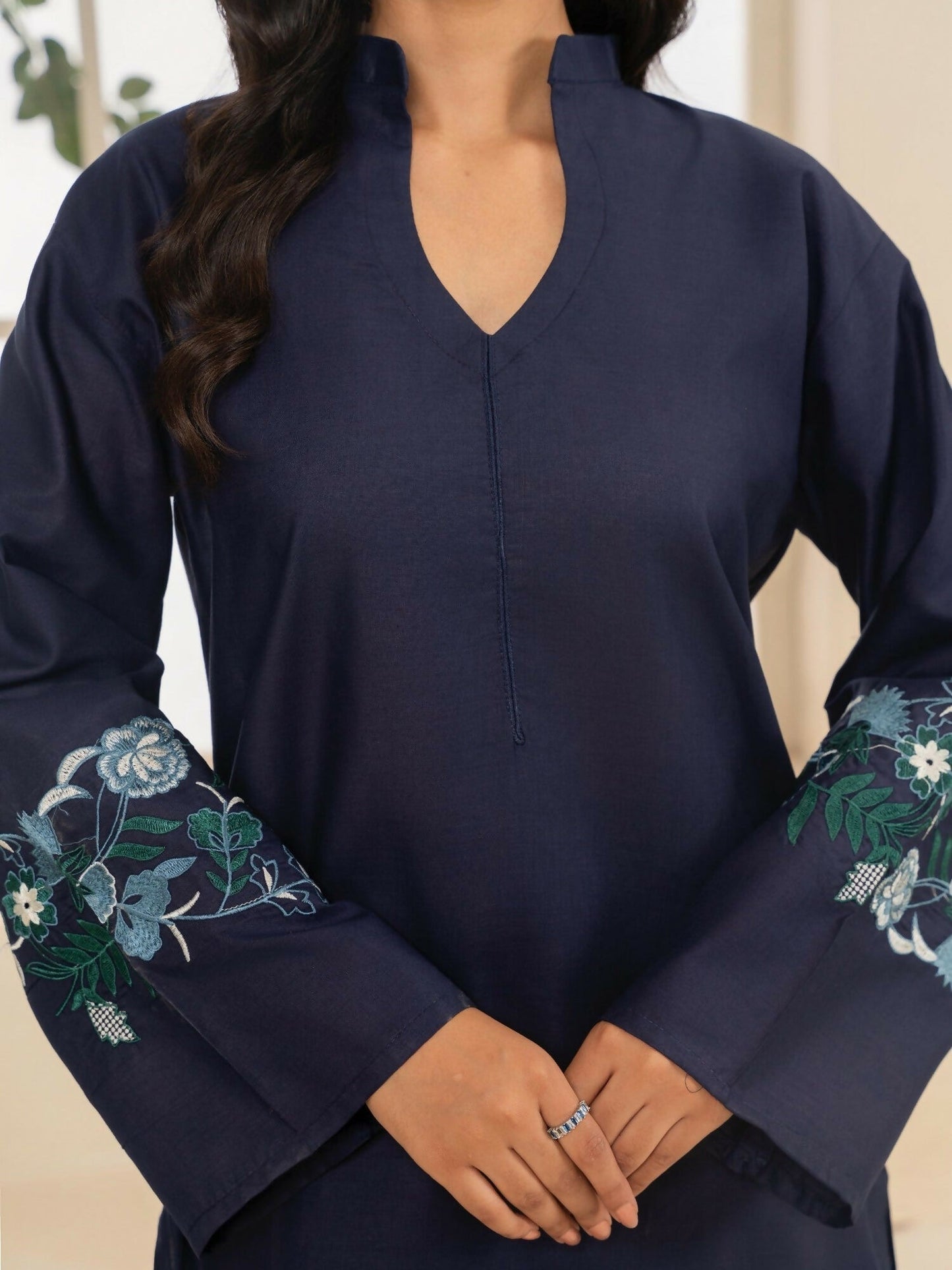 Stylish Collection Aaraish Cotton Embroidered Stitched 2-Piece Suit-Zumar
