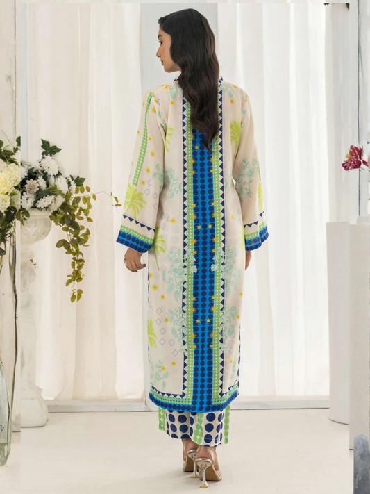 MH Cloth House Poly Lawn Printed Stitched 2-Piece Suit-Zimal