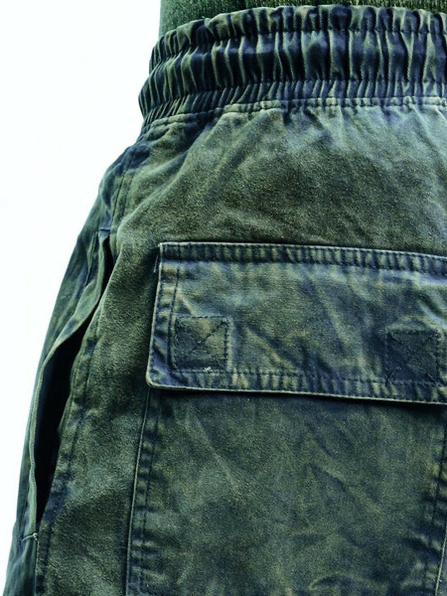 Jupiter Printed Expedition Acid Wash Cotton Cargo Trouser-14435