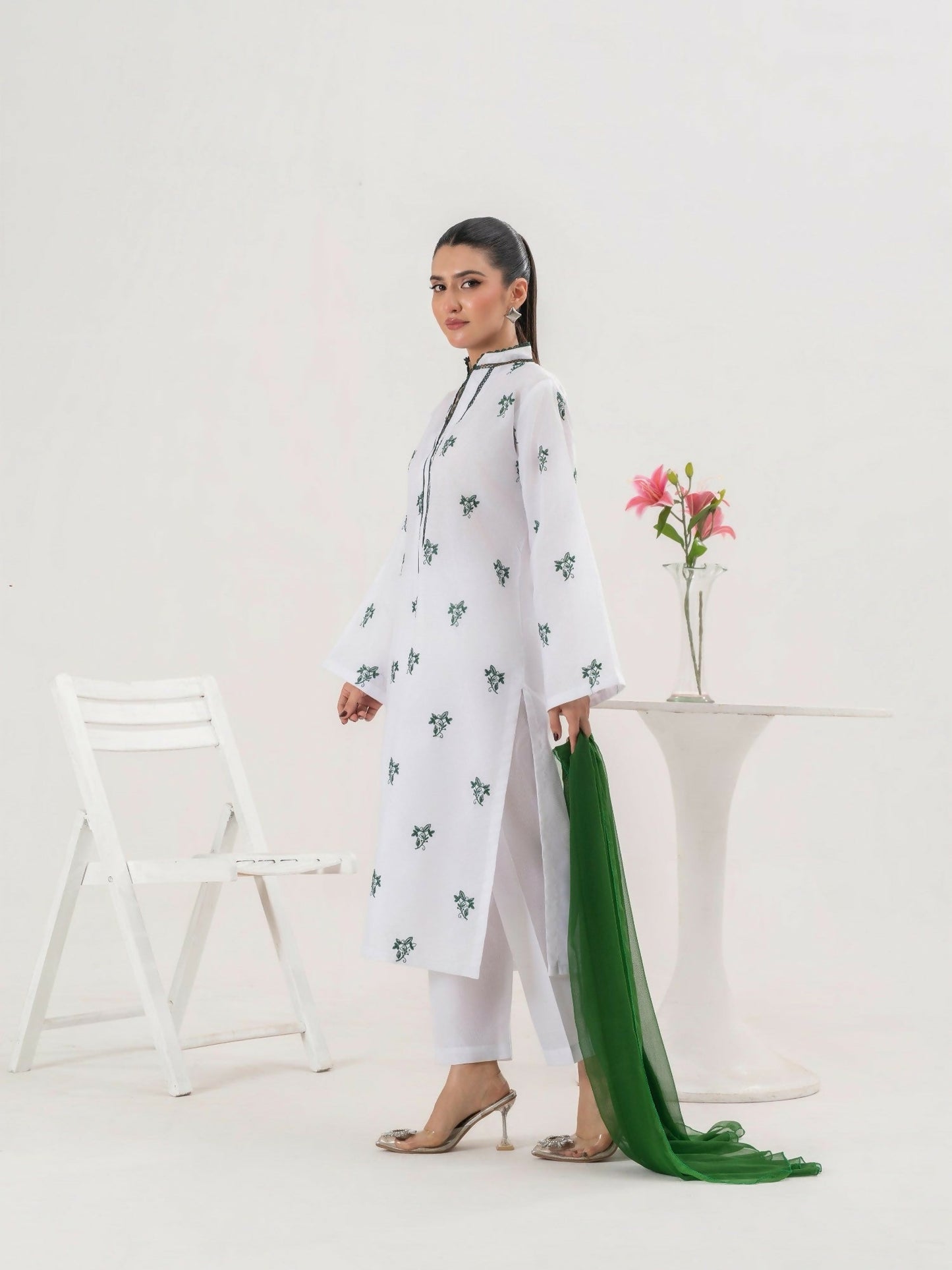 Stylish Collection Saya Pret Cotton Embroidered 3-Piece Suit-Azadi