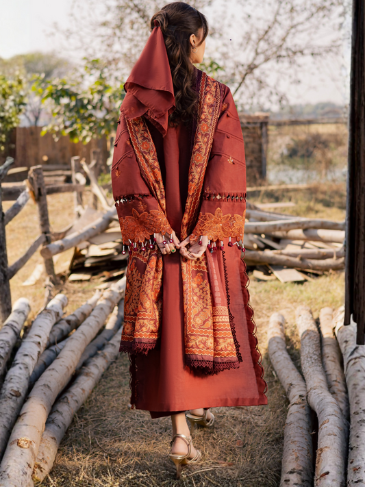 Parishay Summer Queen Vol 2 Lawn Embroidered Unstitched 3-Piece Suit-SQU-09