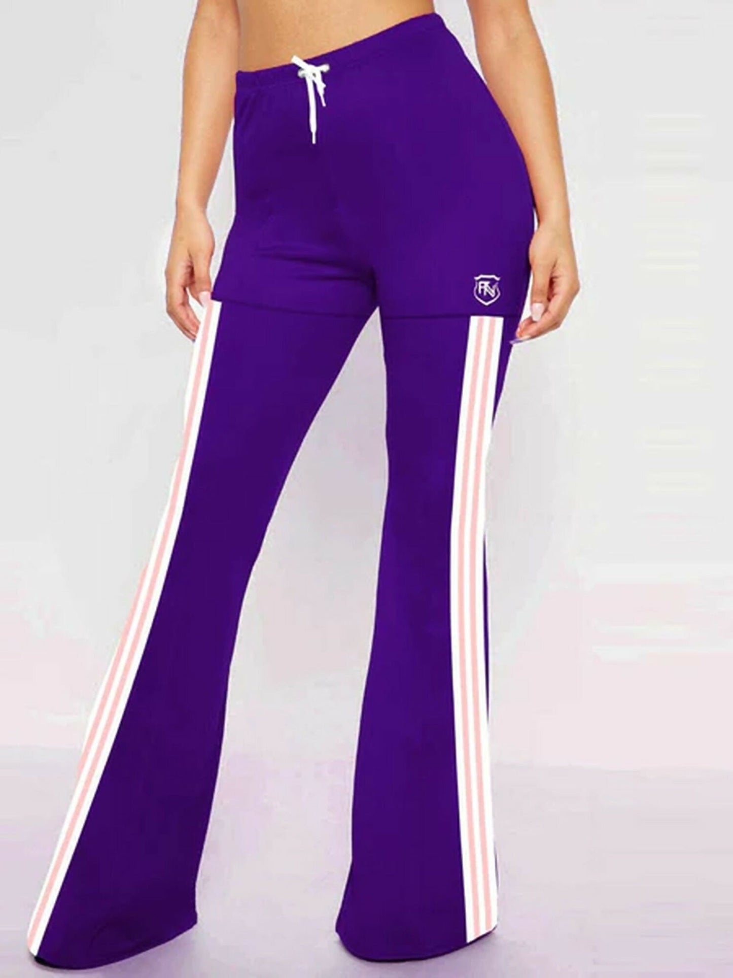 Funky's Plain Flared Bottom High Rise Trouser-11305