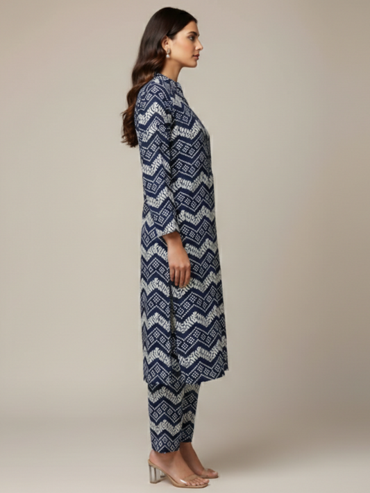 Bin Shaukat Classic Lawn Printed Unstitched 2-Piece Suit