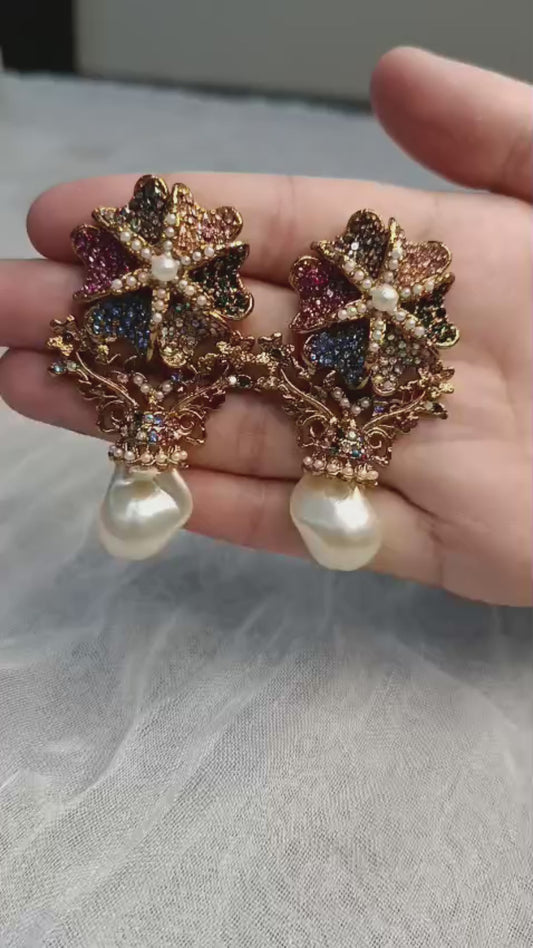 Durwaj's Statement Earrings-DW-012