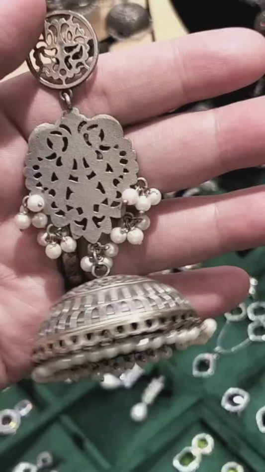 H&A Jewellery Oxidized Brass Handmade Earrings