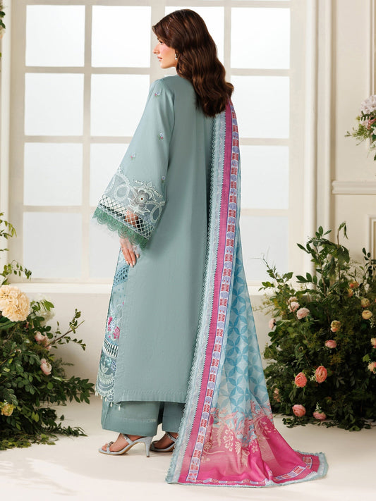 Blue Parishay Marbella Summer Lawn‘26 Embroidered Unstitched 3-Piece Suit-MB-11