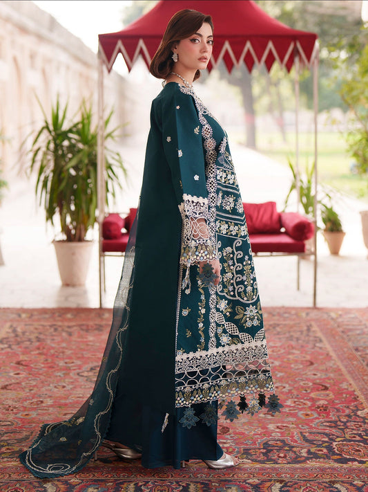 Zinc Mahnur Nilofer Luxury Lawn'26 Embroidered Unstitched 3-Piece Suit-NL-13