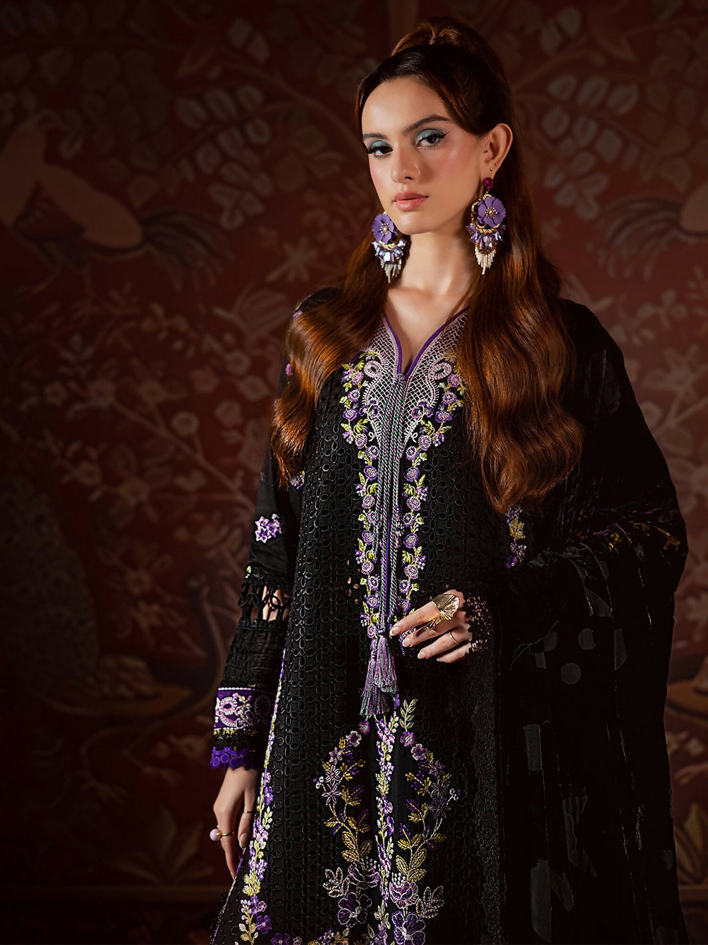 Mahnur Amelia Kotrai Embroidered Stitched 3-Piece Suit–CK-001