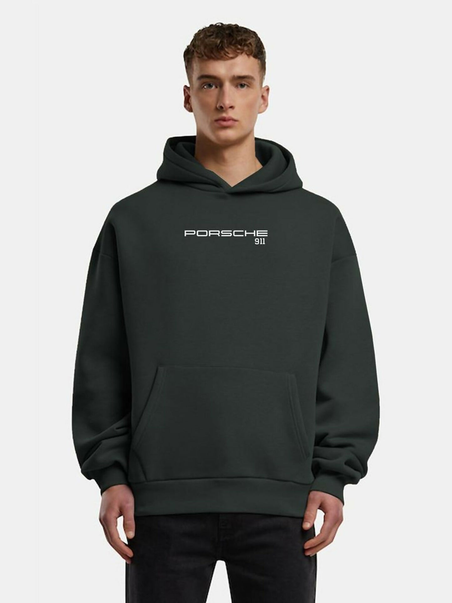 Black Jupiter Hotep Oversized Porsche Gt3 Printed Hoodie-15032