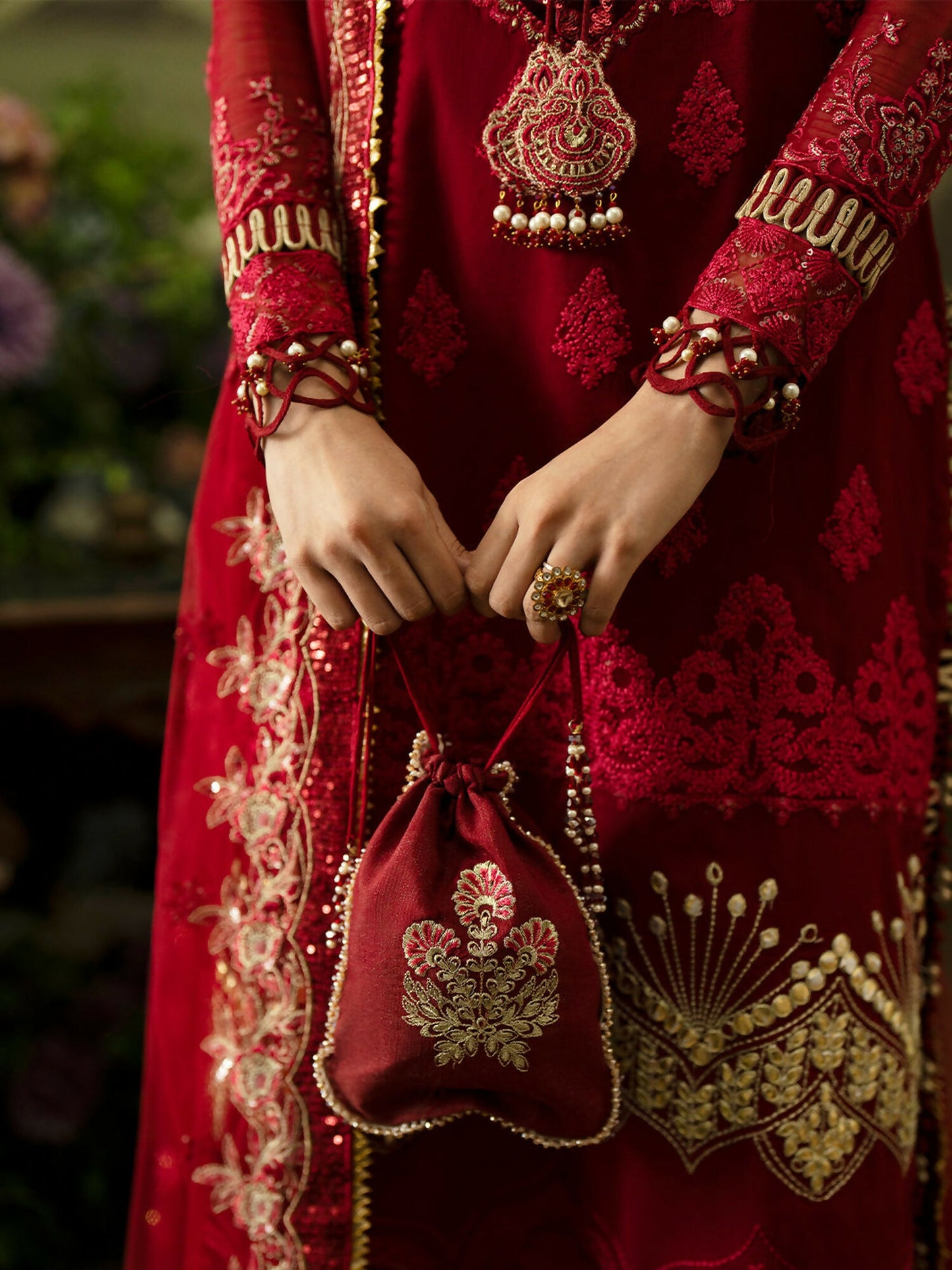 Parishay Ranibagh Luxury Formals Organza Embroidered Unstitched 3-Piece Suit-Mahroosh