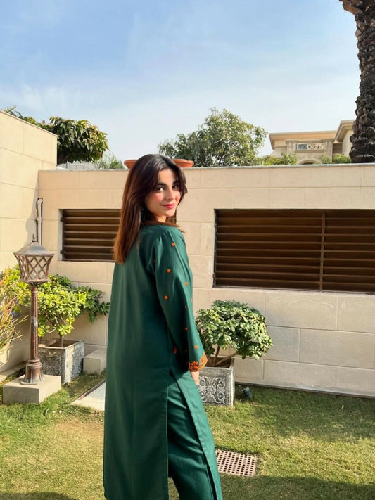 Stylish Collection Aaraish Linen Embroidered Stitched 2-Piece Suit-Grace