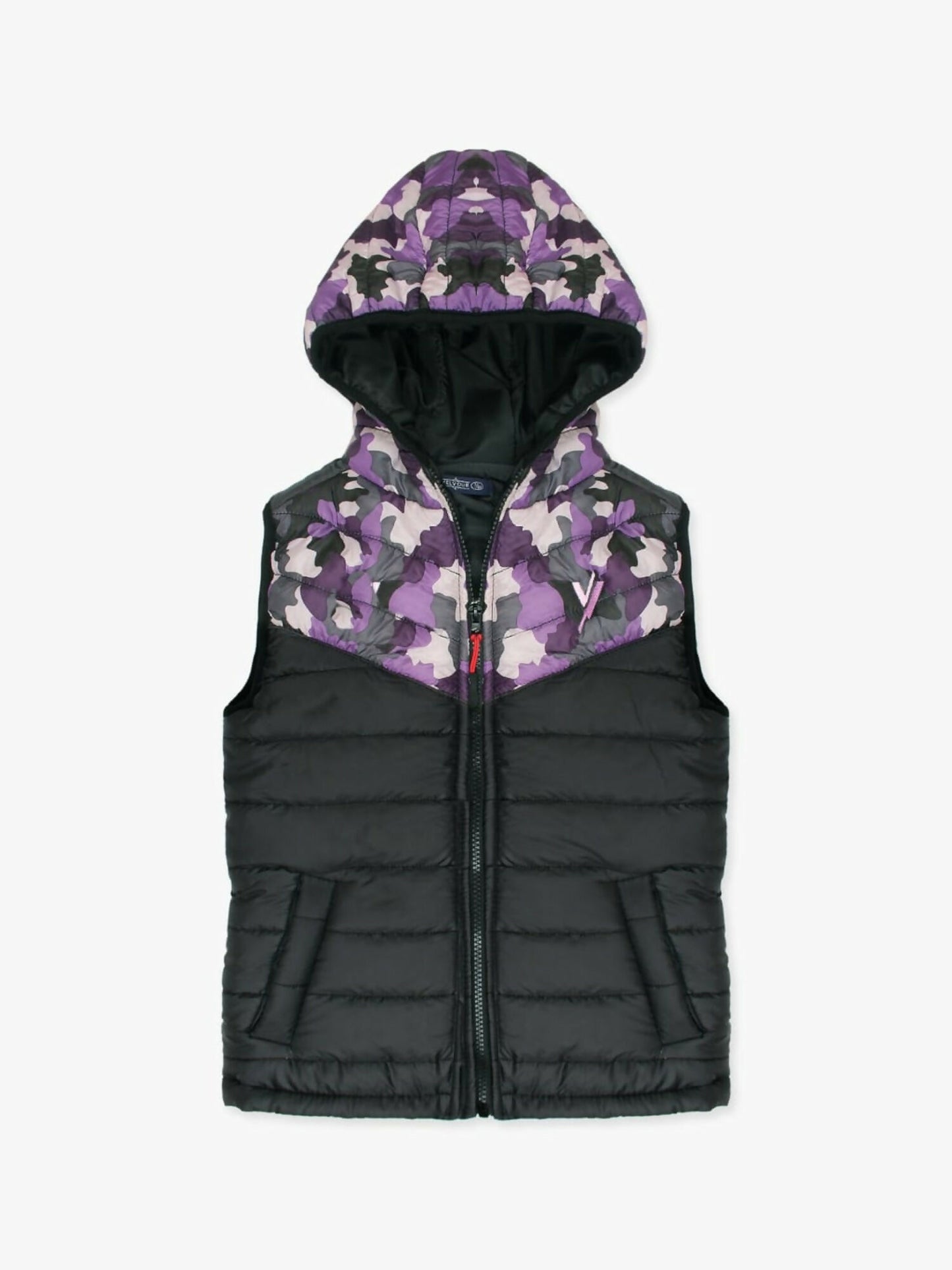 Velvour Sleeveless Hooded Puffer Jacket- VJ15-BB