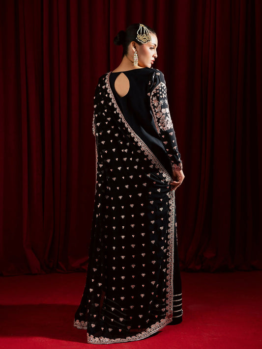 Allure By IH Luxury Pret Raw Silk Embellished Stitched 3-Piece Suit-Mohini