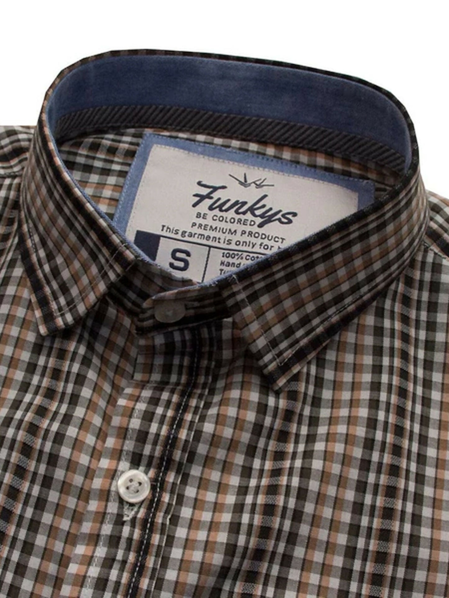 Funkys Vertical Checkered Casual Shirt-8689