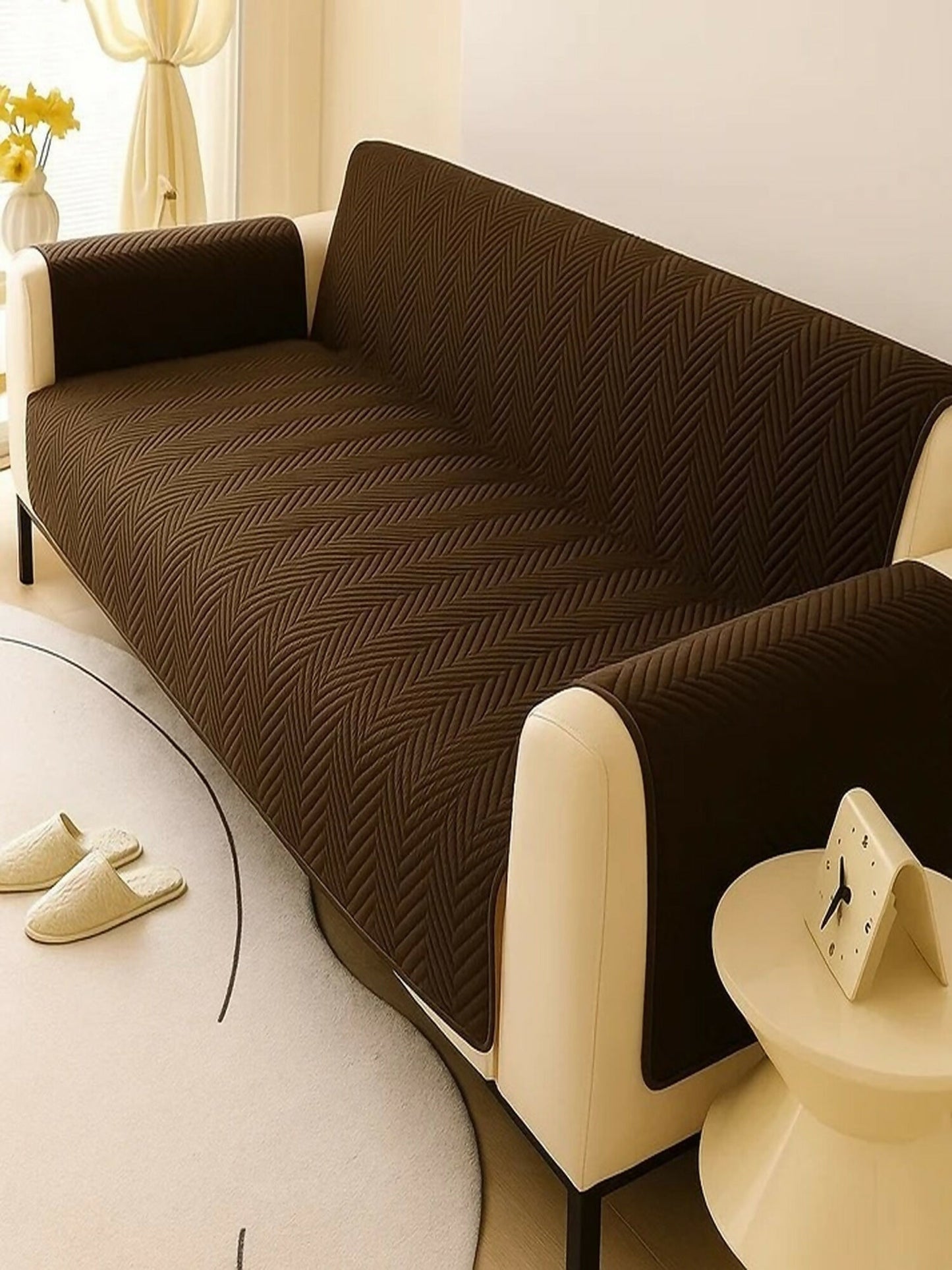 Elegant Bedding Mat Ultrasonic Micro Sofa Cover