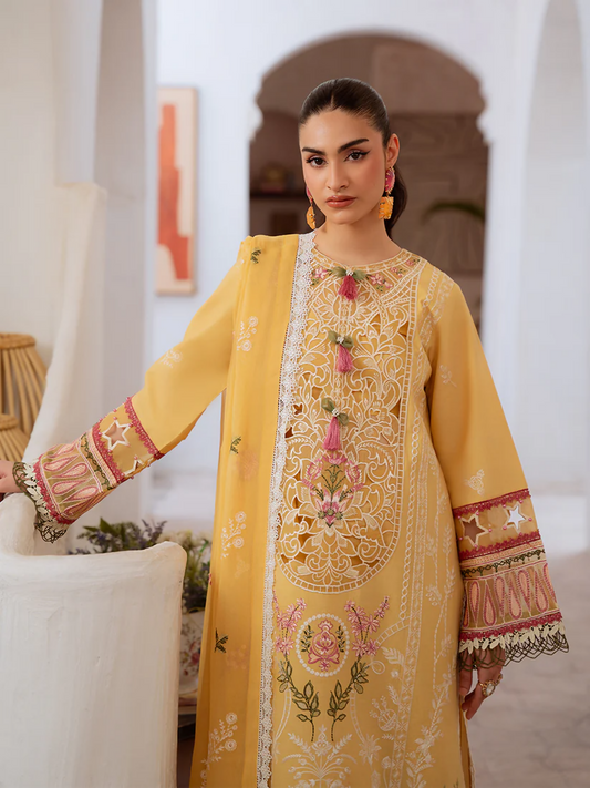 Mahnur Shanaya Lawn Embroidered Stitched 3-Piece Suit-SN-01