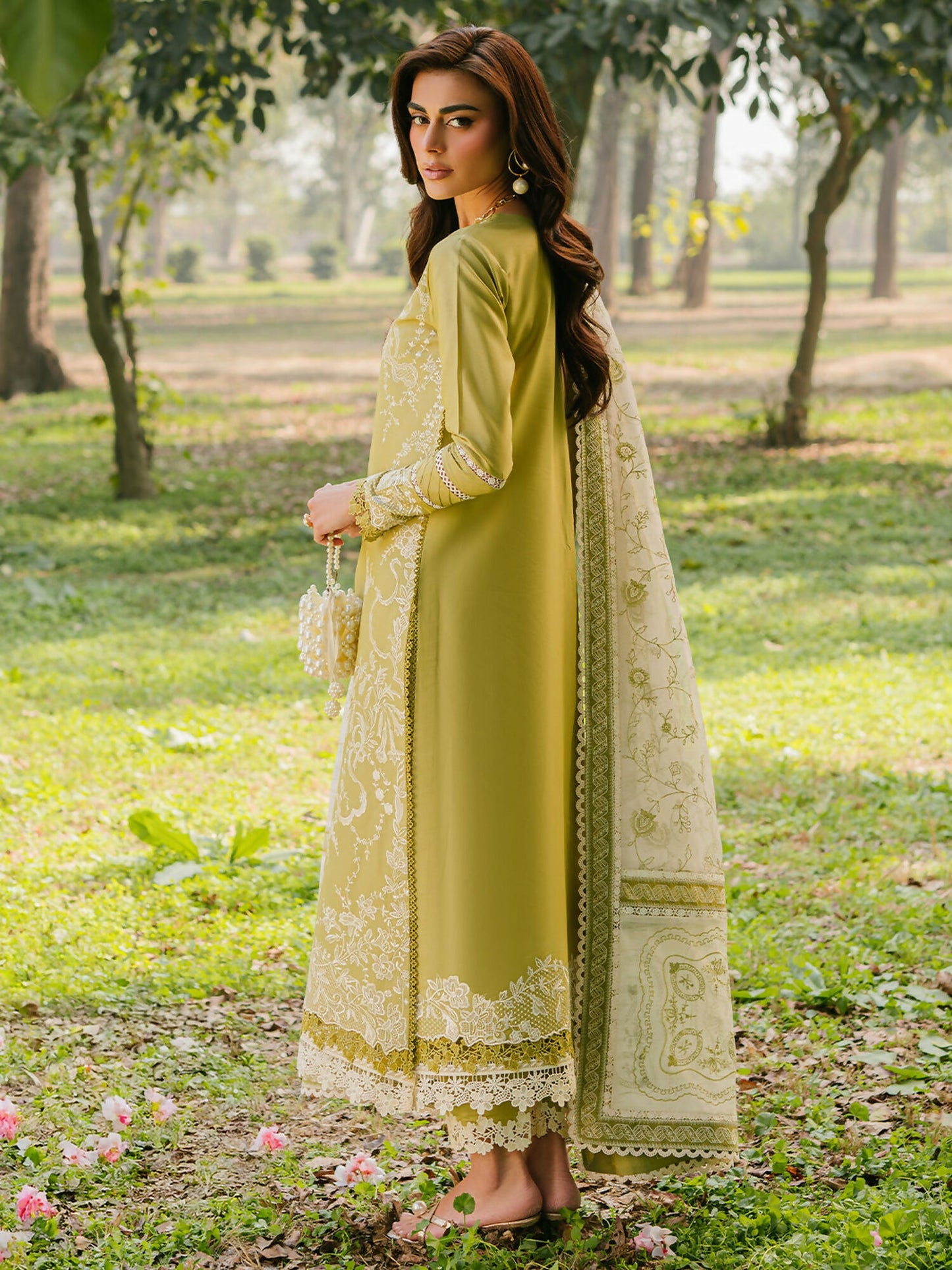 Binilyas Lawn Embroidered Unstitched 3-Piece Suit-231-A