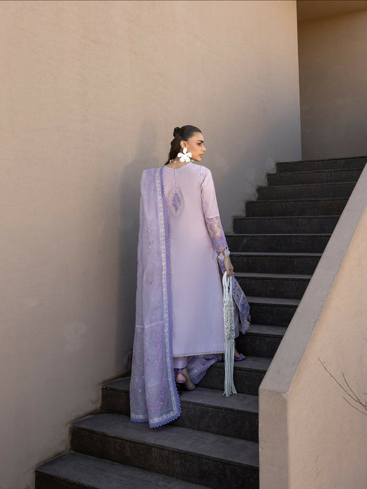 Mahnur Sirene Luxury Lawn'26 Embroidered Stitched 3-Piece Suit-S-07