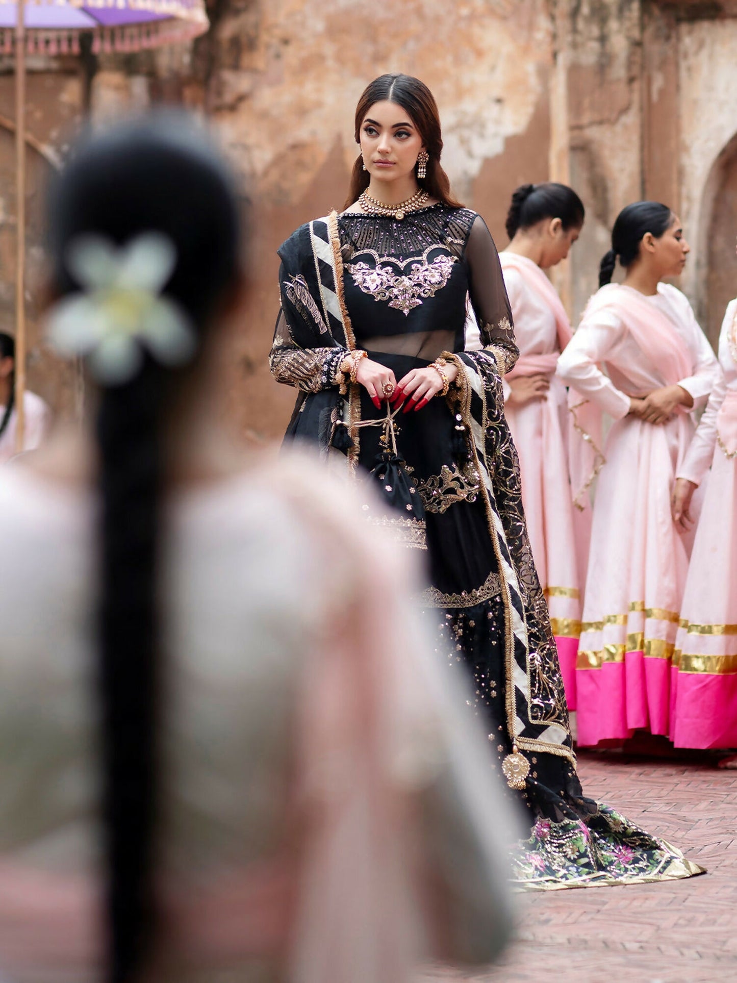 Parishay Ranibagh Luxury Formals Organza Embroidered Unstitched 3-Piece Suit-Zariya