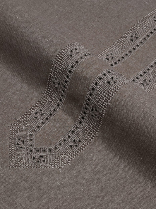 Fabrich Era Fall Winter ’25 Khaddar Embroidered Unstitched Shalwar Kameez-Mud