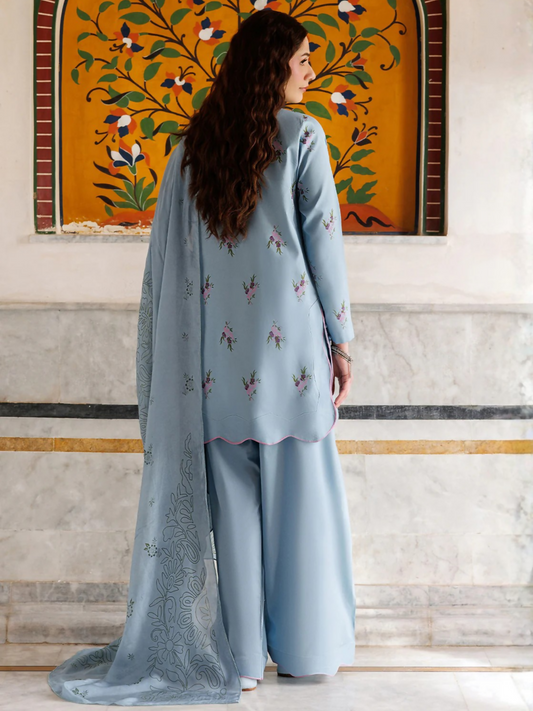 Blue Panache Apparel Noor Mahal Cotton Printed Stitched Suit-Zaanaya