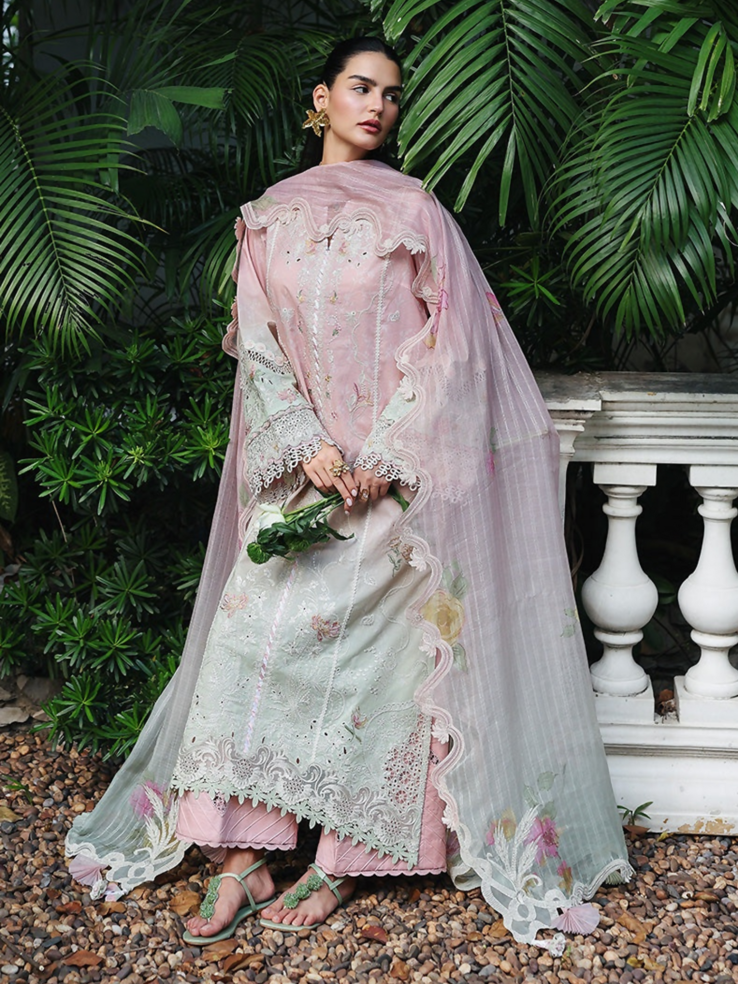 Qalamkar Qline Lawn Drop-1 Embroidered Unstitched 3-Piece Suit-RP-04-Vanya