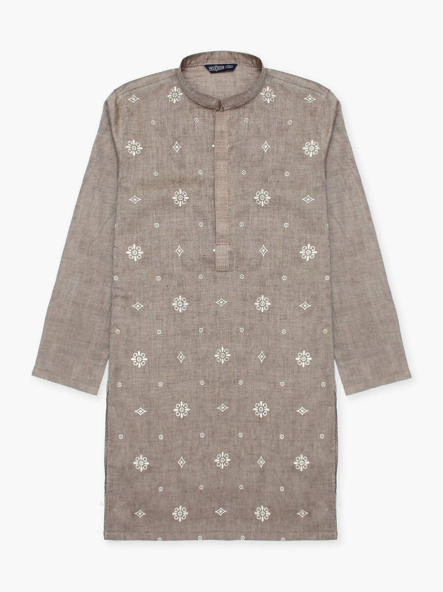 Velvour Boys Cotton Printed Stitched Kurta-VB203-B