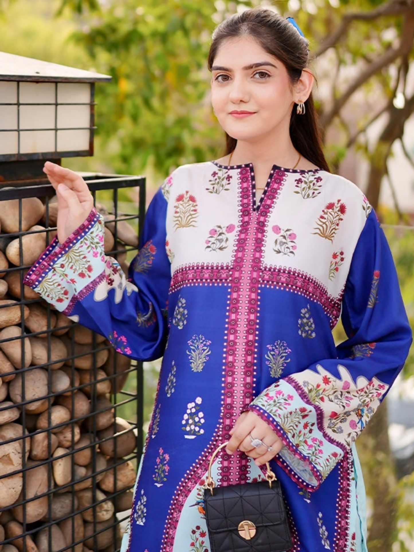 MH Cloth House Poly Lawn Printed Co-Ord Set-Libaas-e-Khayaal