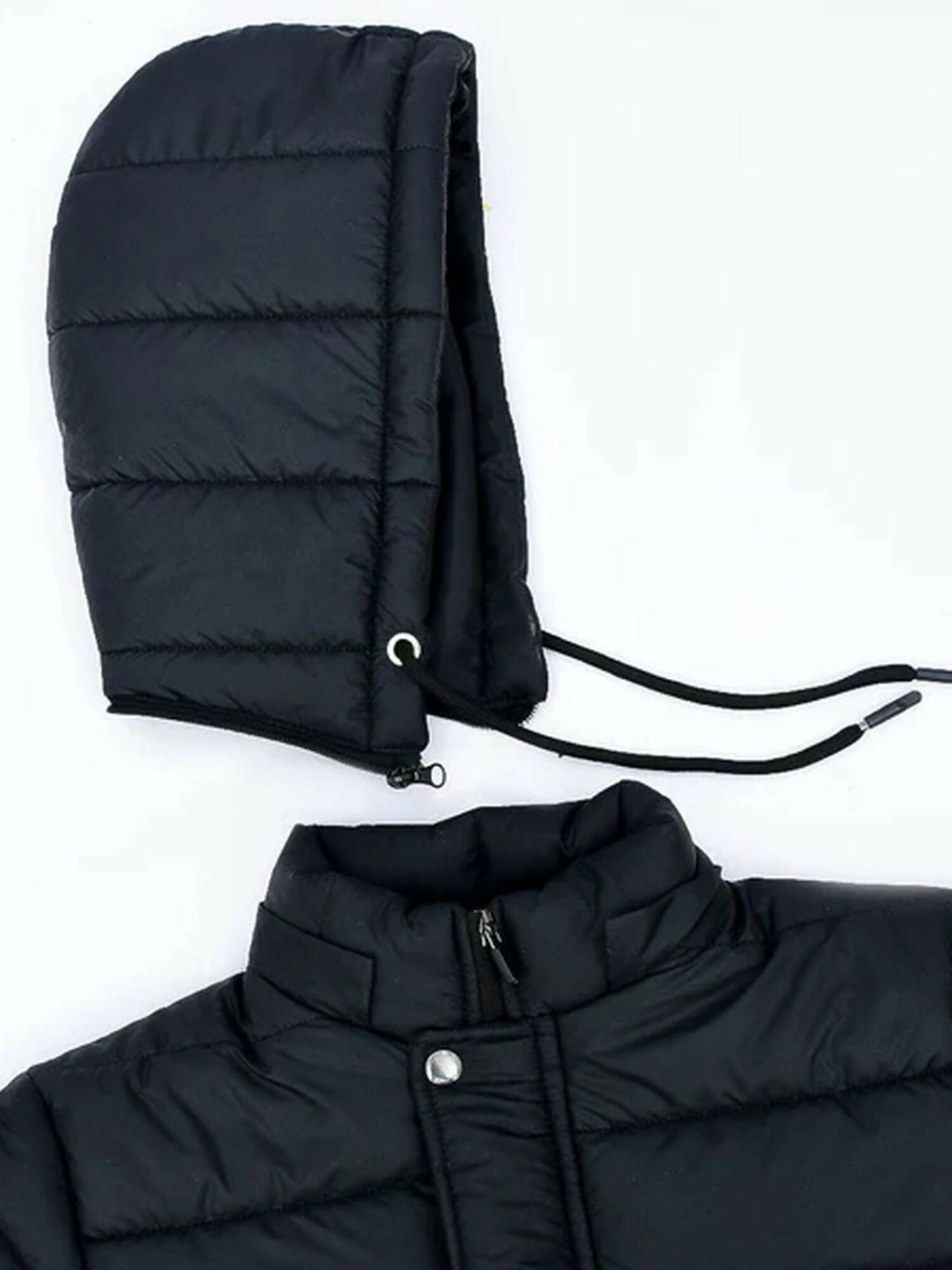 Jupiter Plain Hooded Long Puffer Jacket-14358