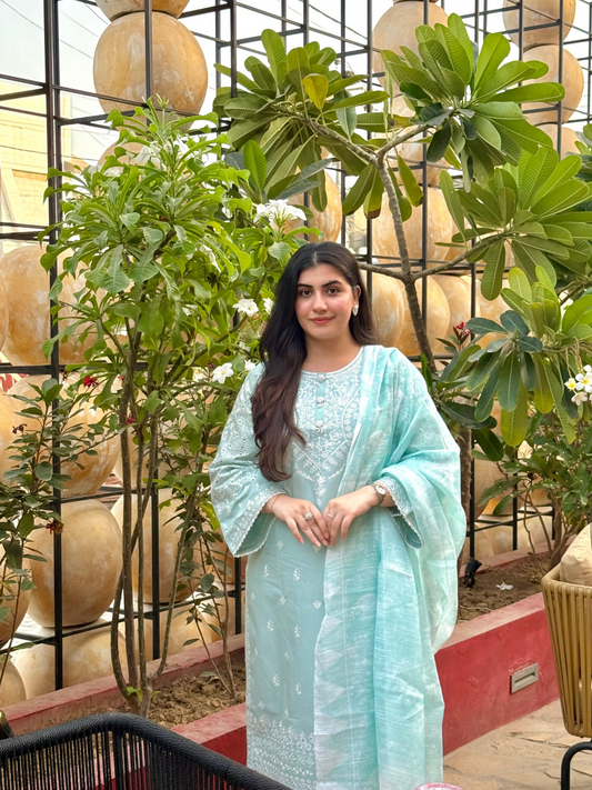 Siraphina Winter Cotton Embroidered Stitched 3-Piece Suit-SP-1030