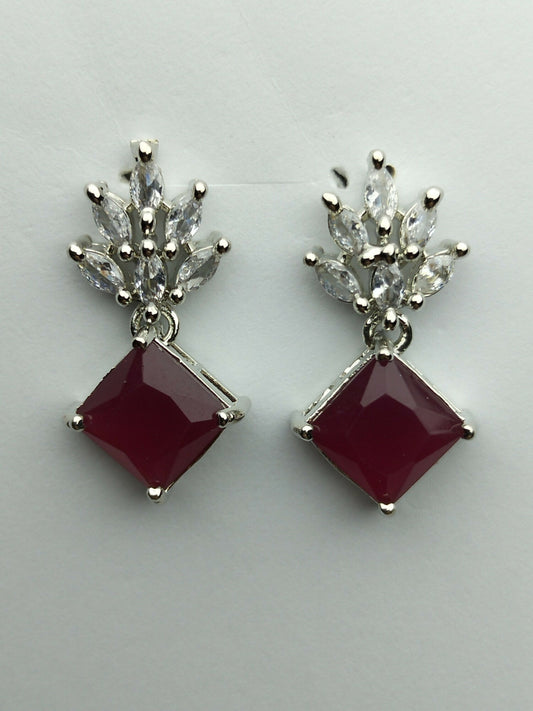 H&A Jewellery One Carat American Diamond Earrings