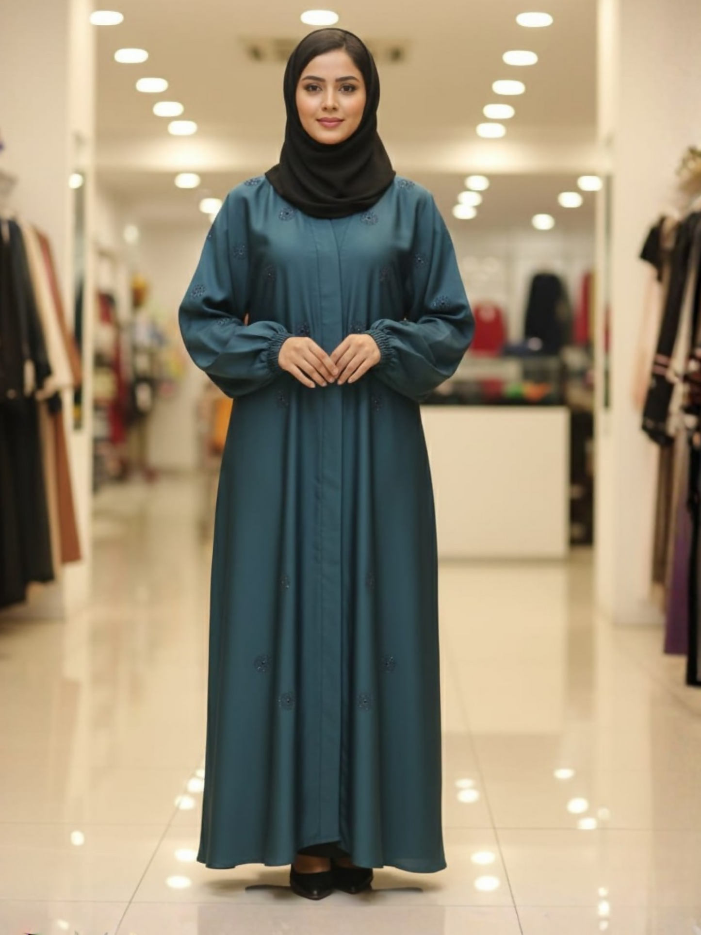 Islami Hijab Centre Haya Premium Series Imported Nida Embroidered Abaya