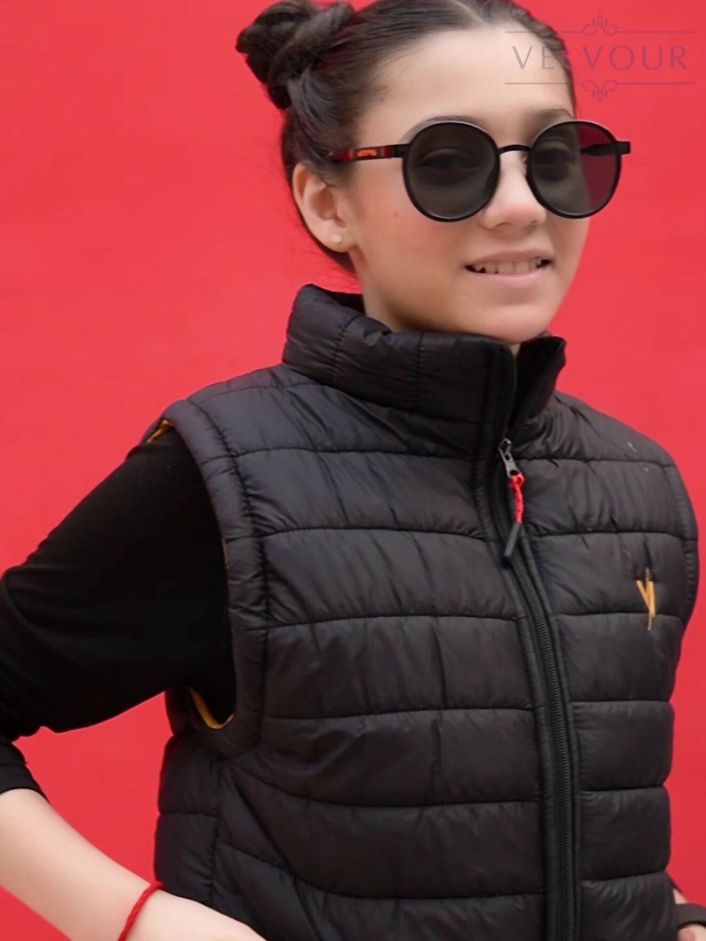 Velvour Sleeveless Puffer Jacket-VJ02-A