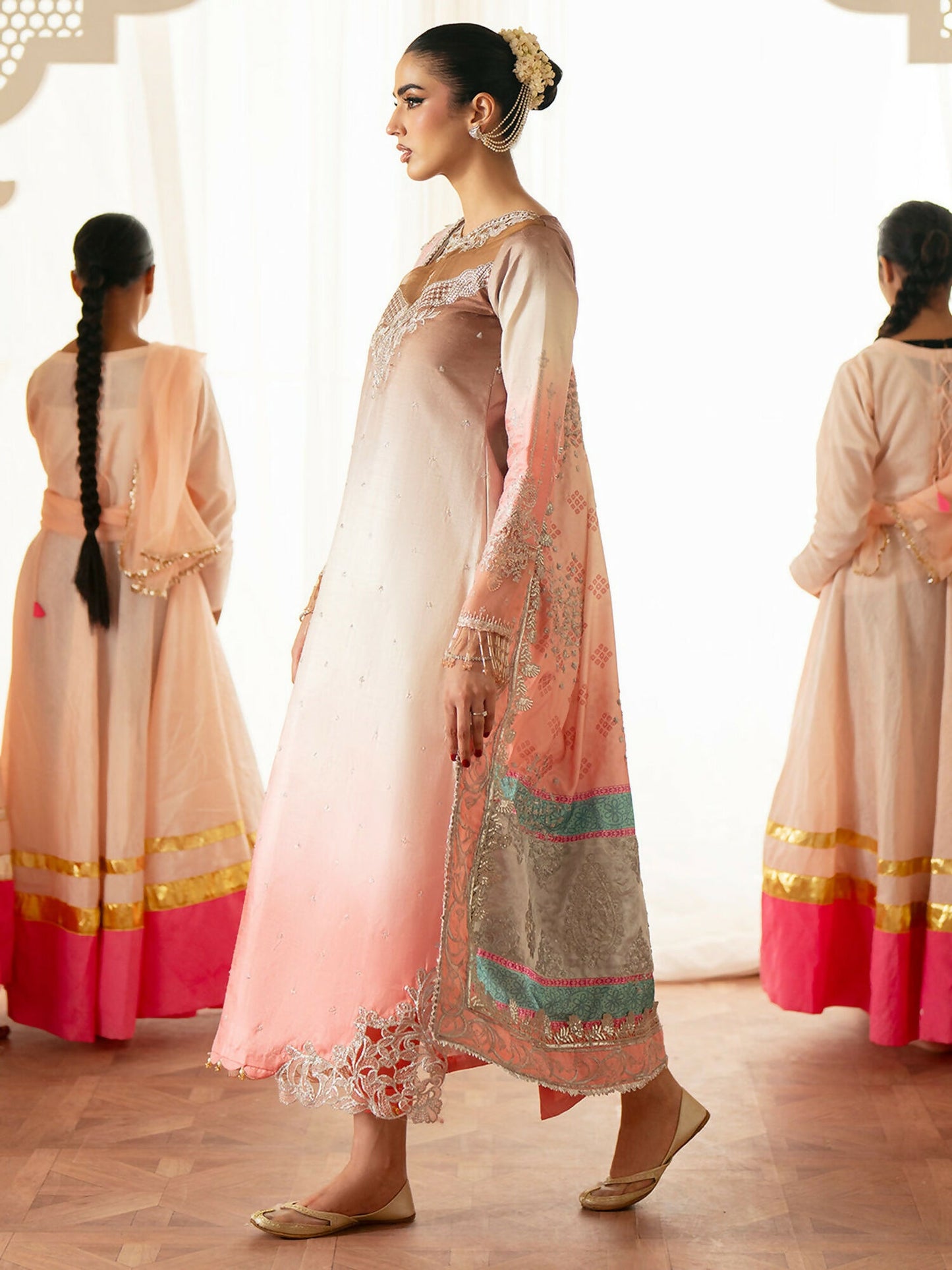 Parishay Ranibagh Luxury Formals Organza Embroidered Unstitched 3-Piece Suit-Meherbano