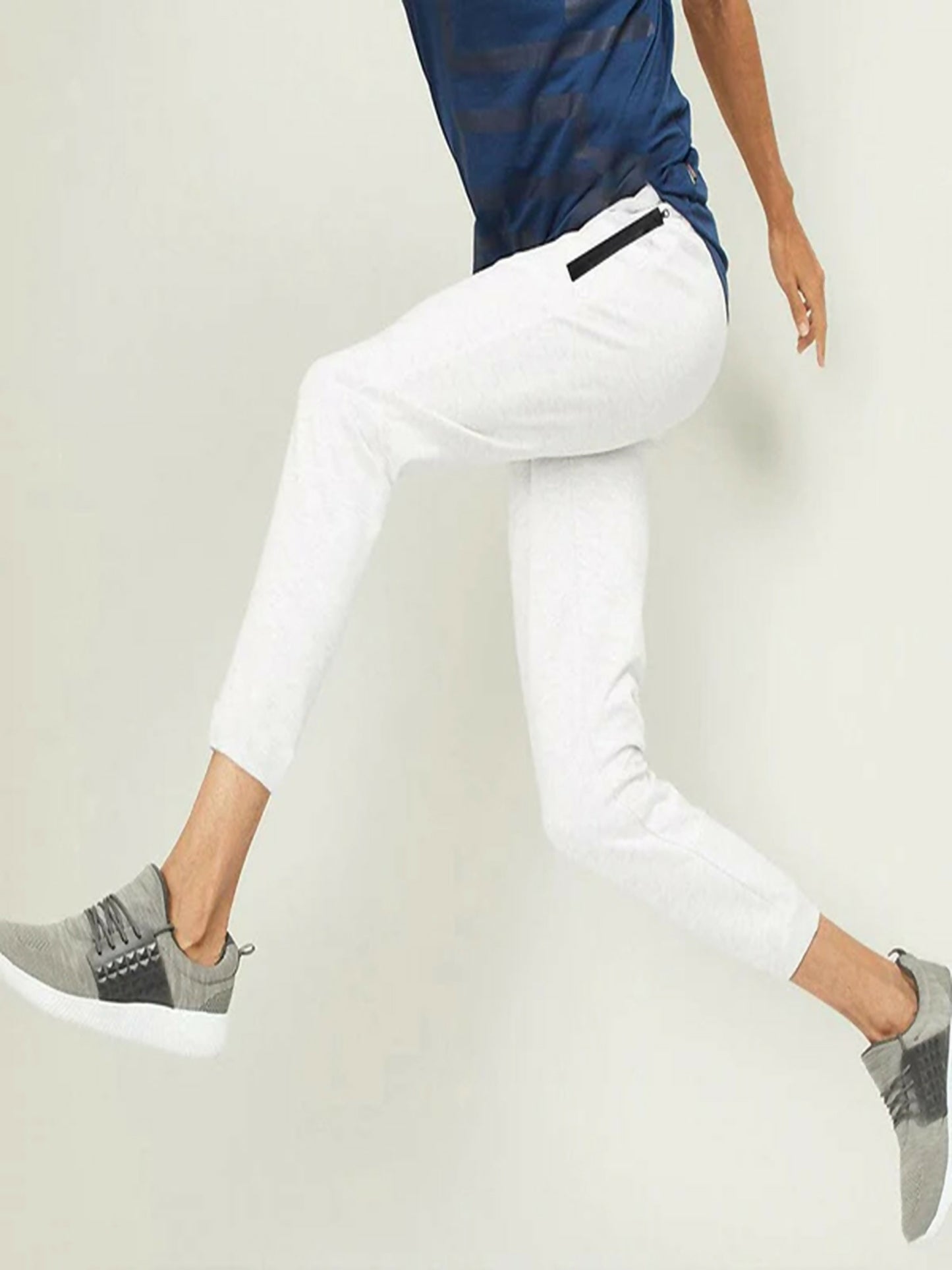 funky's plain Crop Fit Terry Trouser-11670