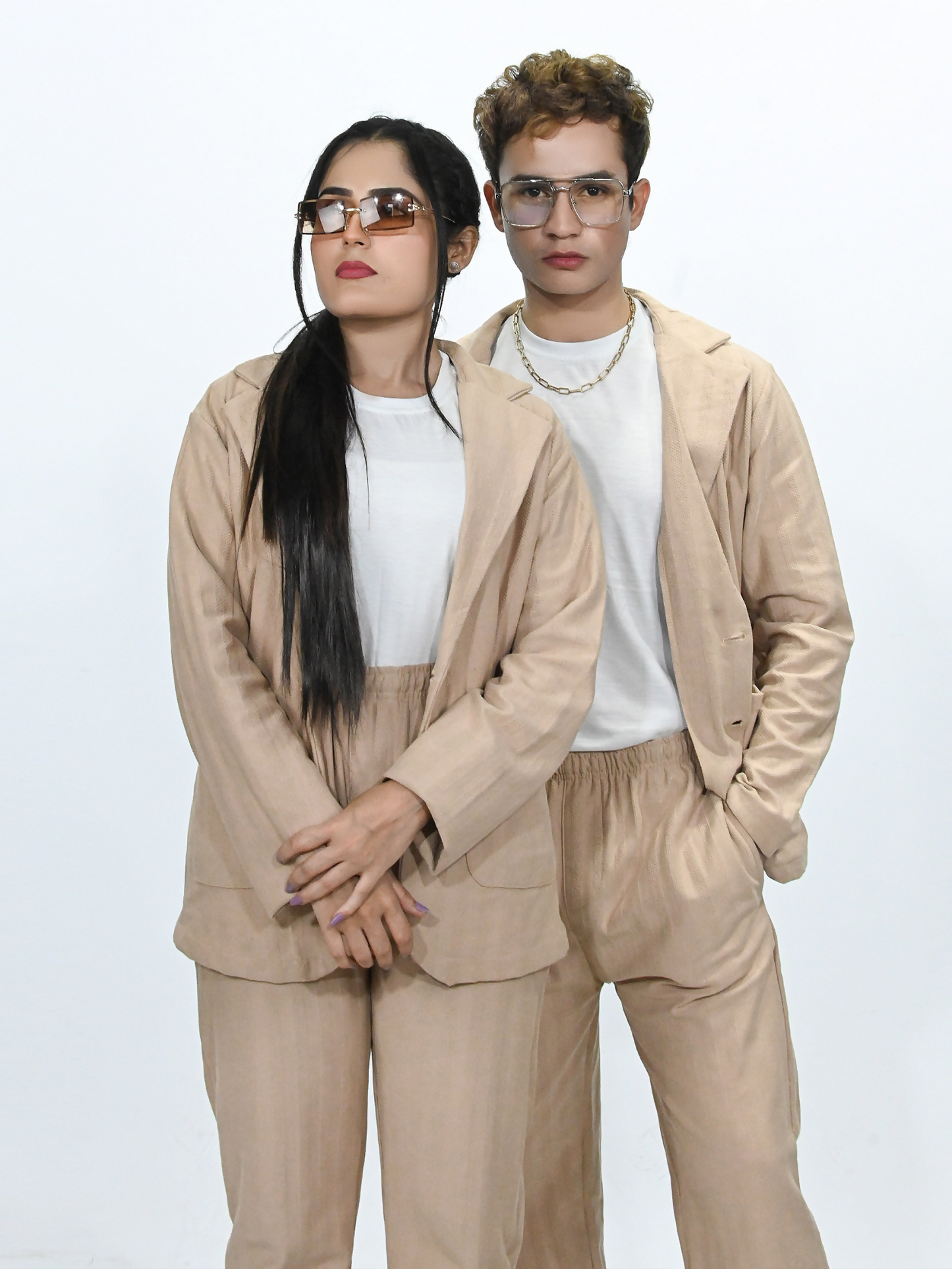 Jupiter Celebrity Self Textured Gender Neutral Skin Casual Pant Coat-14864